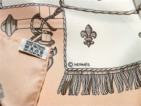 authentic hermes scarf tag